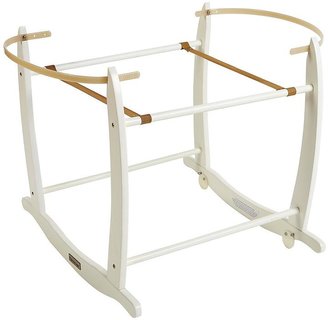 Clair De Lune Deluxe White Rocking Moses Basket Stand
