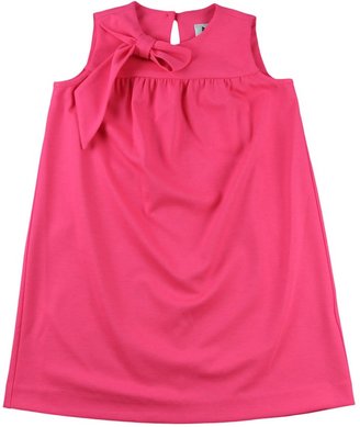 Milly Minis Girls Neon Pink Jersey Dress With Bow