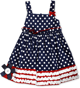 Bonnie Baby Baby Girls' Ruffled-Hem Americana Sundress
