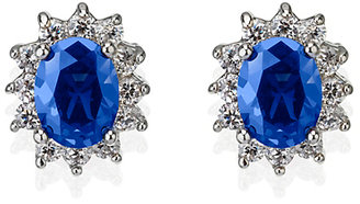 M&s Collection Platinum Plated Diamanté Regal Stud Earrings