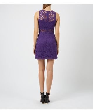 New Look Purple Baroque Lace Dress