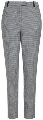 Topshop Womens Dogtooth Cigarette Trousers - Monochrome