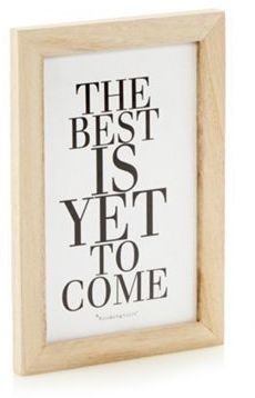 Bloomingville Wooden 'Best is yet to come' frame