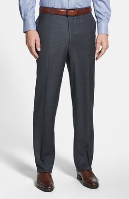 Peter Millar Classic Fit Charcoal Plaid Suit