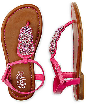 Stevies Camelot Girls Ankle-Strap Sandals - Toddler