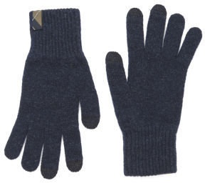 Barbour Dunbar Knitted Touchscreen Gloves Naval Blue