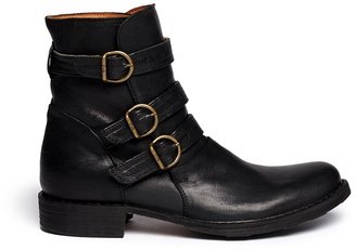 'Edwin' Eternity leather buckle leather boots