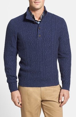 John W. Nordstrom Cashmere Cable Knit Pullover Sweater