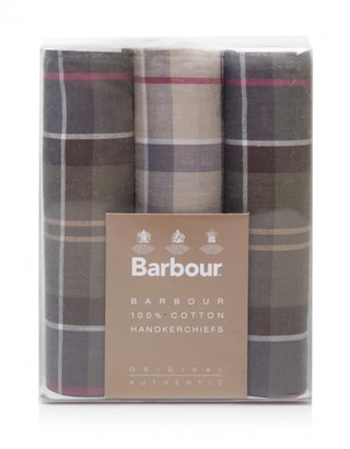 Barbour Men's Tartan Handkerchief Set