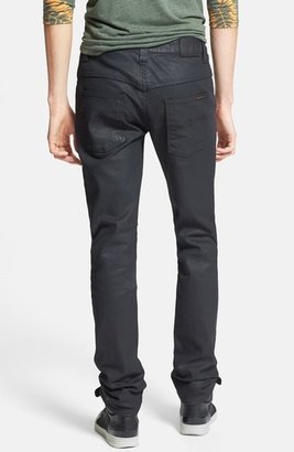 Nudie Jeans 'Thin Finn' Coated Skinny Fit Jeans