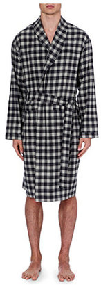 Zimmerli Plaid flannel robe