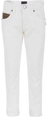 Fendi White Skinny Denim Jeans
