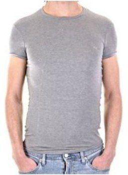 Emporio Armani short sleeve marl grey and sage fitted t-shirt
