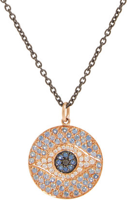 Ileana Makri Multi-Gemstone & Rose Gold Dawn Pendant Necklace
