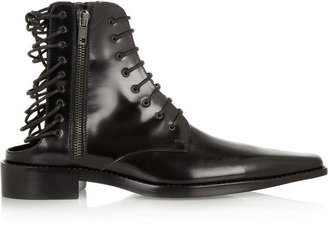 Haider Ackermann Artemis cutout leather ankle boots