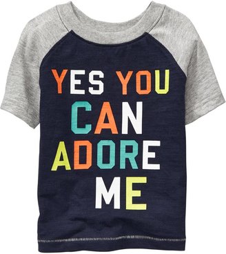 Old Navy Raglan-Sleeved Graphic Tees for Baby