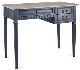 Jerome Writing Desk, Charcoal/Natural