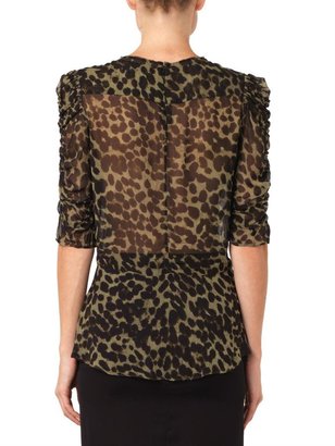 Etoile Isabel Marant Caja animal-print blouse
