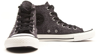 Converse High Top Studs Womens - Black Leather
