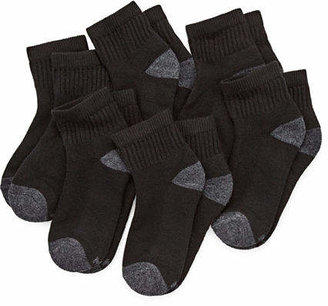 Xersion Little Boys 6 Pair Quarter Socks