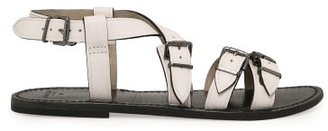 MANGO Buckle leather sandals