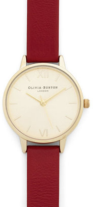 Burton Olivia Time Floats By Watch in Gold/Cherry - Petite