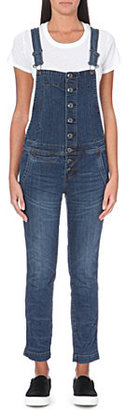 Free People Jacob wash button-front overalls