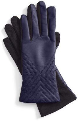 Fownes Brothers Tech Fingertip Leather & Knit Gloves