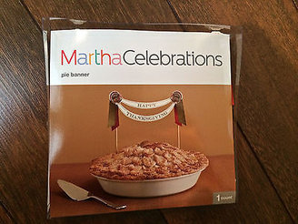Martha Stewart Celebrations Happy Thanksgiving Pie Banner