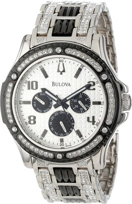 Bulova Men's 98C005 Crystal Day-Date Watch