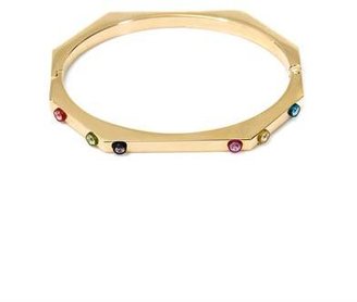 Delfina Delettrez Zircon & gold-plated Ray of Light bracelet