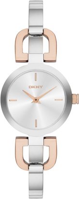 DKNY NY2137 Chic Silver Rose Ladies Bracelet Watch