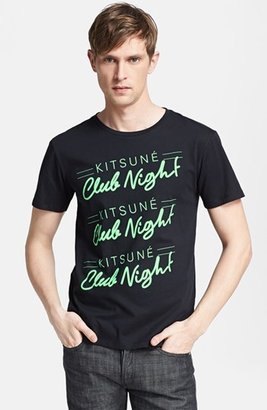 Kitsune Maison 'Club Night' Graphic T-Shirt