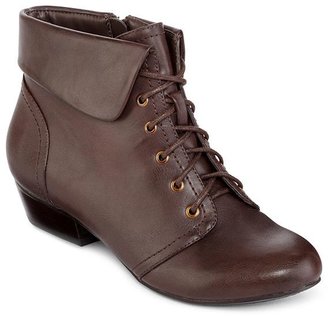 JCPenney Yuu Tang Cuffed Lace-Up Boots