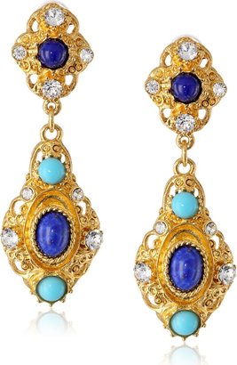 Ben-Amun Jewelry Gold-Tone Drop Earrings