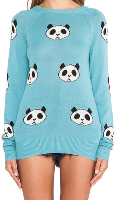 Wildfox Couture Panda Head Party Sweater