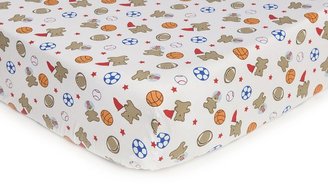 Carter's C198FSCA Easy Fit Printed Fitted Crib Sheet (Bear Sports)