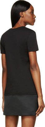 Christopher Kane Black Floral Graphic T-Shirt