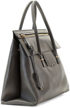 Tom Ford TF Icon Medium Satchel Bag, Dark Gray