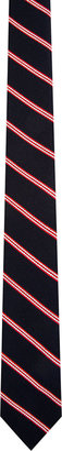 Thom Browne Navy Striped Tie