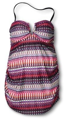 Liz Lange for Target® Maternity Tankini Swim Top - Black/Pink/Purple