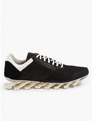 Rick Owens adidas by Men’s Black and White Springblade Low Sneakers