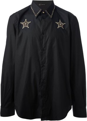 Versace embellished star shirt
