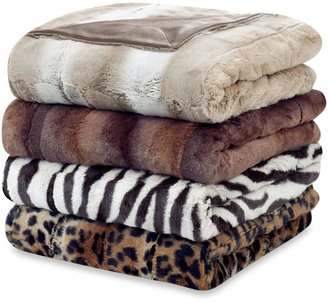 Bed Bath & Beyond Faux Fur Oversized Reversible Throw