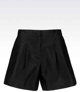 Giorgio Armani Shorts In Silk Taffeta