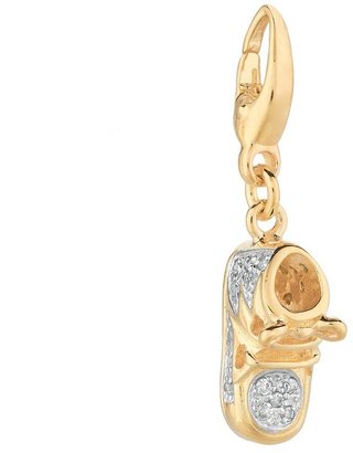 Baby Bootie 14k Gold Over Silver 1/10-ct. T.W. Diamond Charm