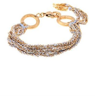 Carolina Bucci Gold and silk five-strand Lucky bracelet