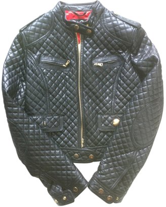 D&G 1024 D&G Black Leather Jacket