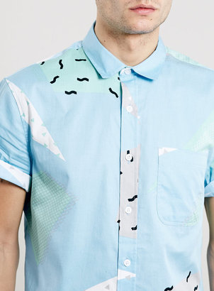 Topman Multi Shape Print Short Sleeve Shirt