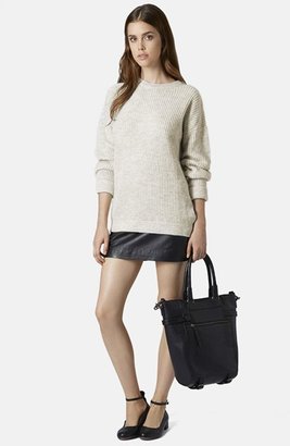 Topshop 'Lofty' Ribbed Sweater
